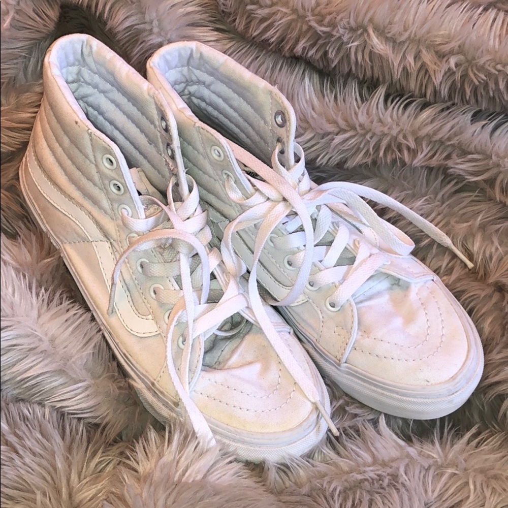 White Old Skool Vans High Top